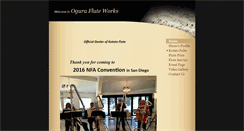Desktop Screenshot of oguraflute.com
