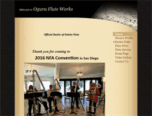 Tablet Screenshot of oguraflute.com